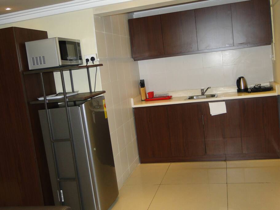 in room kitchen