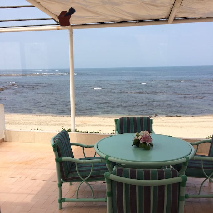 Outdoor table area