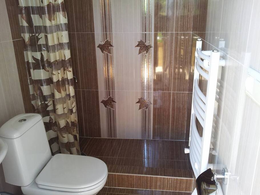 Your private bathroom, just off the patio.