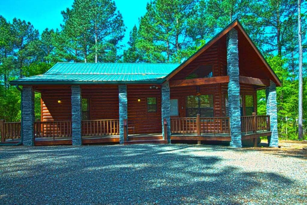 Northern Lights Cabin at Hochatown - Broken Bow의 통나무집에서 살아보기, 오클라호마, 미국