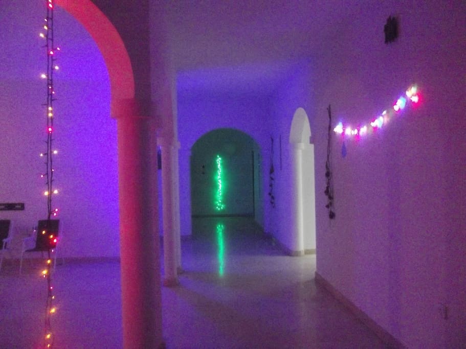 majlis/reception lounge and corridor