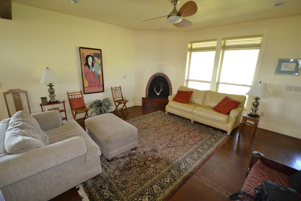 Living room with twin sofa sleeper/suitable for a child or teen.