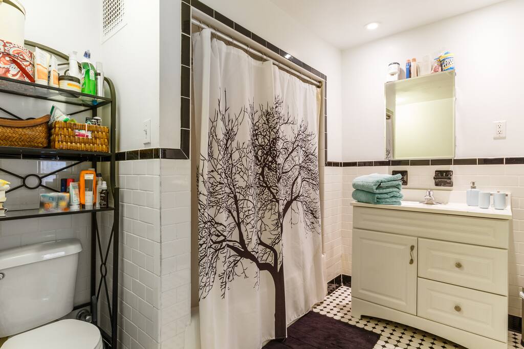Large private bathroom (at least for NY standards:-)
