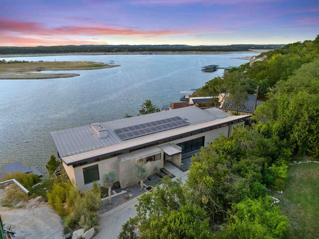 Modern TRUE Lake Travis Waterfront Home Pool+Dock gallery image 3