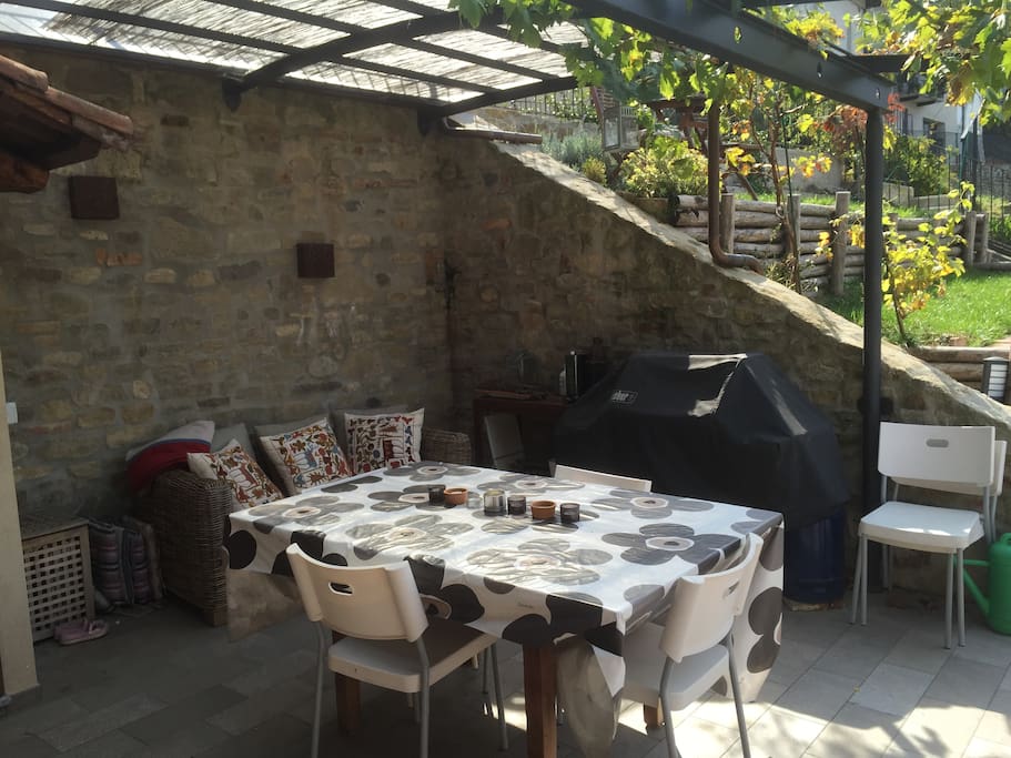 Enjoy the large outdoor terrace equipped with BBQ