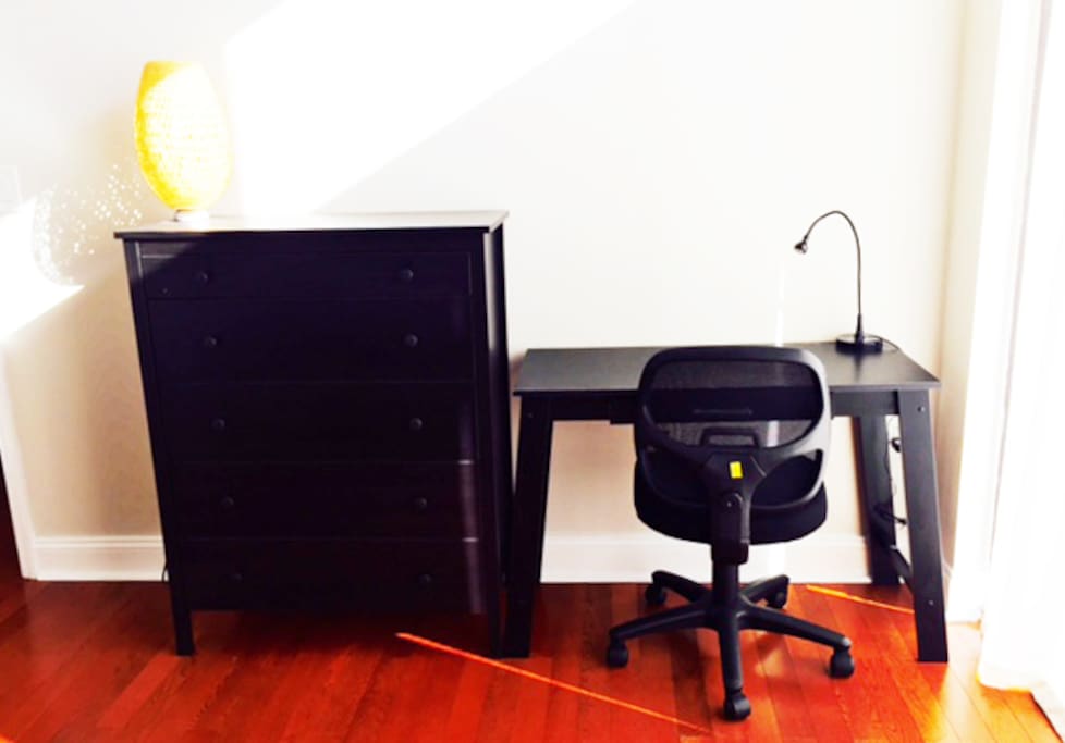 Desk and Chest in Bedroom