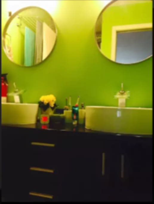 Double Vanity Sinks in Master's Bath.