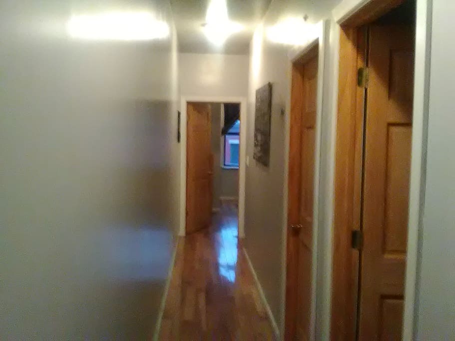 Hallway (room posted is 2nd door on right)