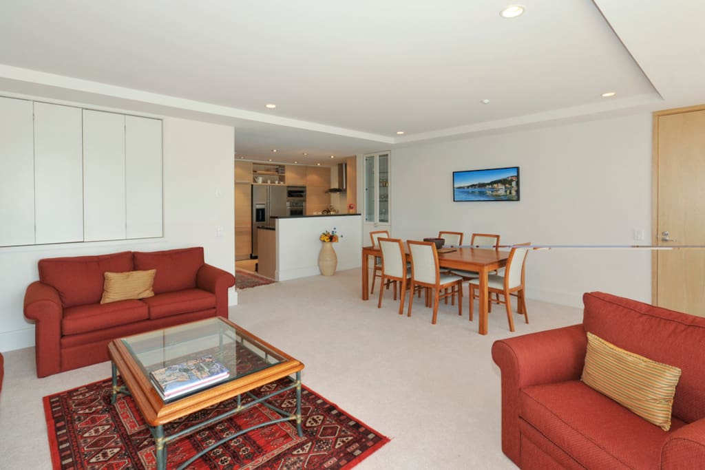 Spacious Living and Dining Room Area