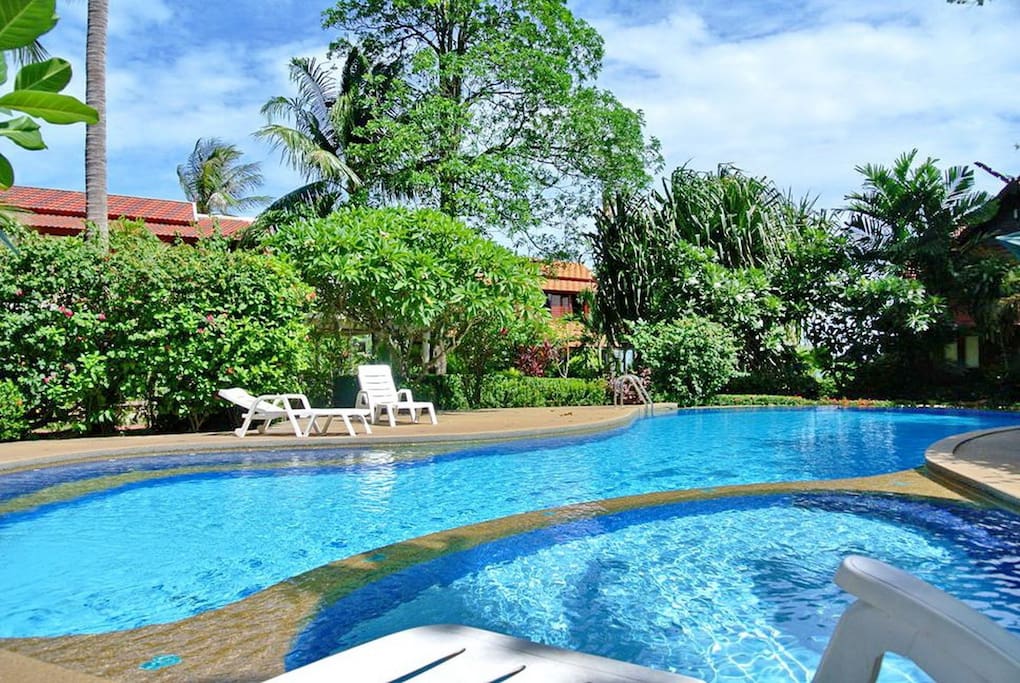 Resort pool next to the villa.
