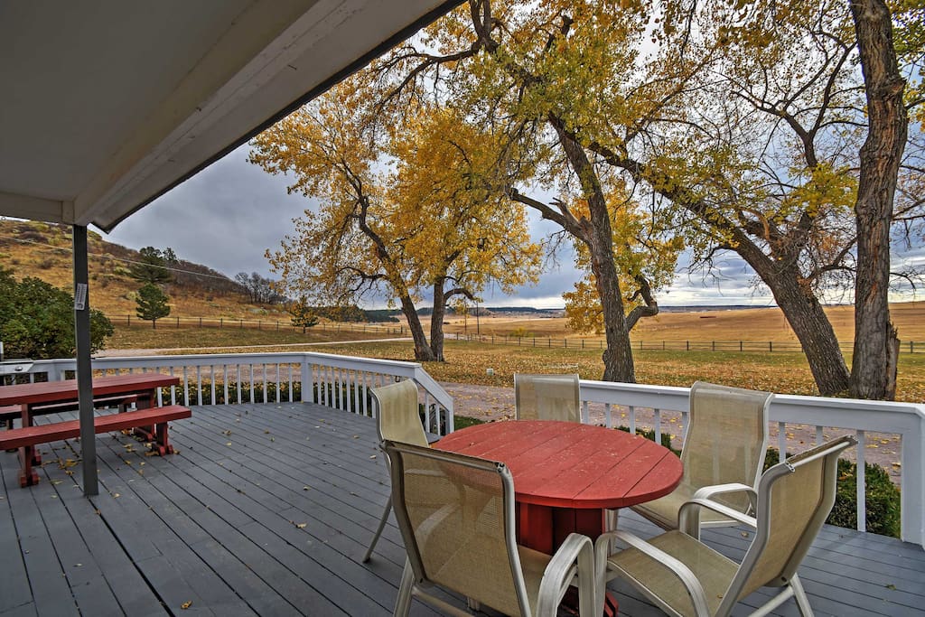 Look forward to sipping your morning coffee on the spacious deck overlooking the valley.