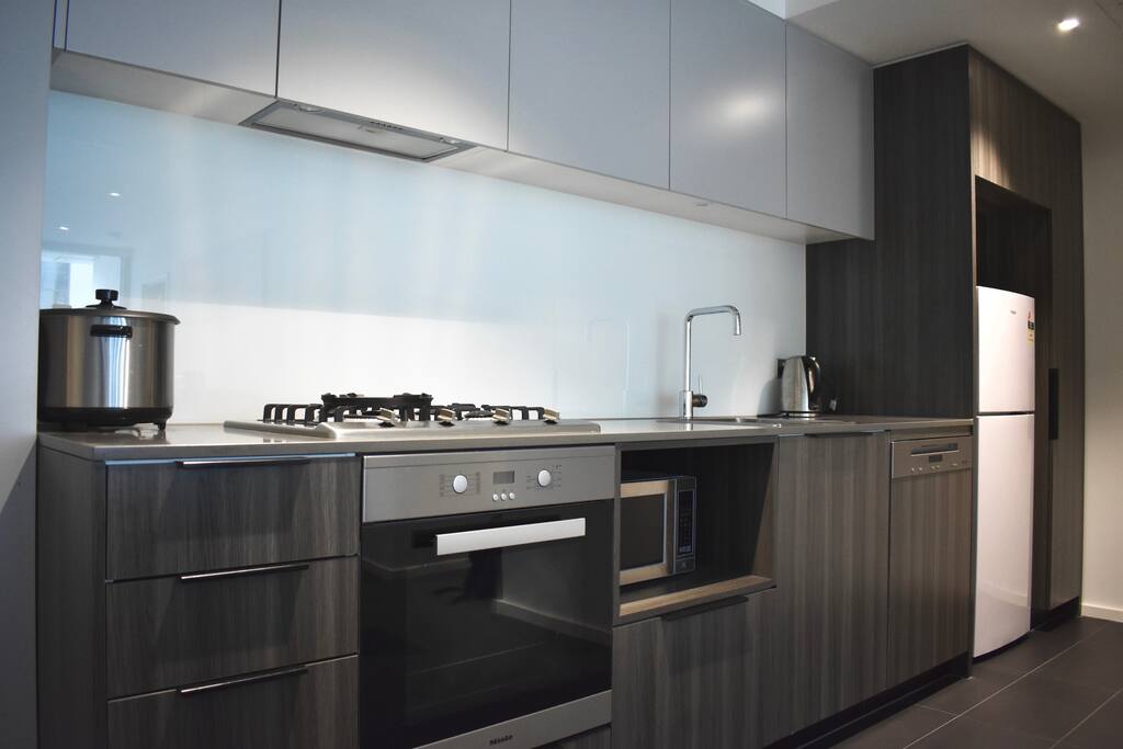 Fully stocked kitchen