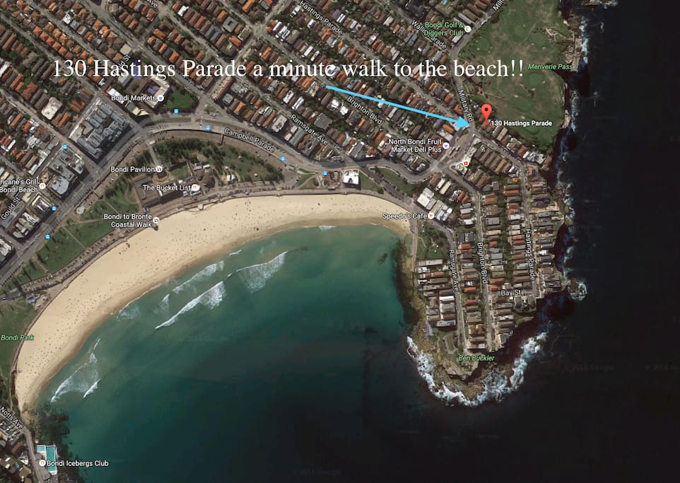 Location in Bondi Beach