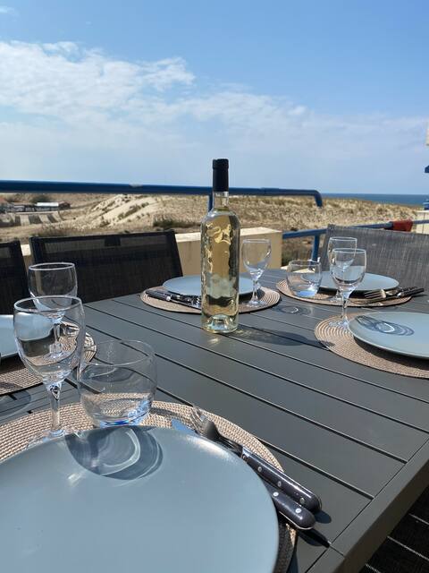 Beautiful apartment T3 overlooking the dunes and ocean