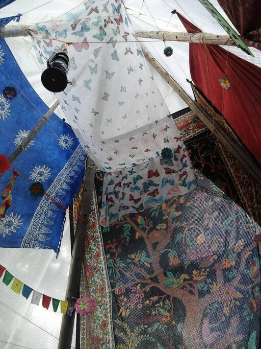 Looking up in the Tipi