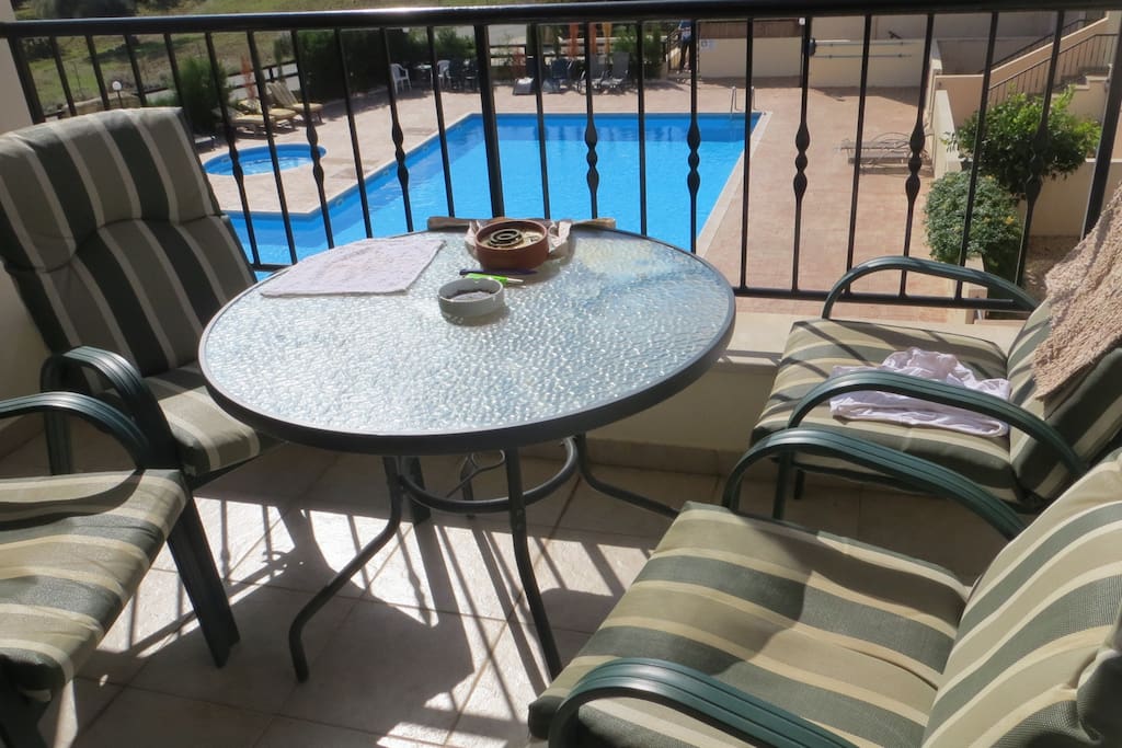 Outside balcony , very comfortable.