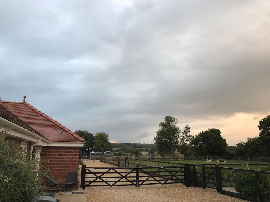 View from the front door