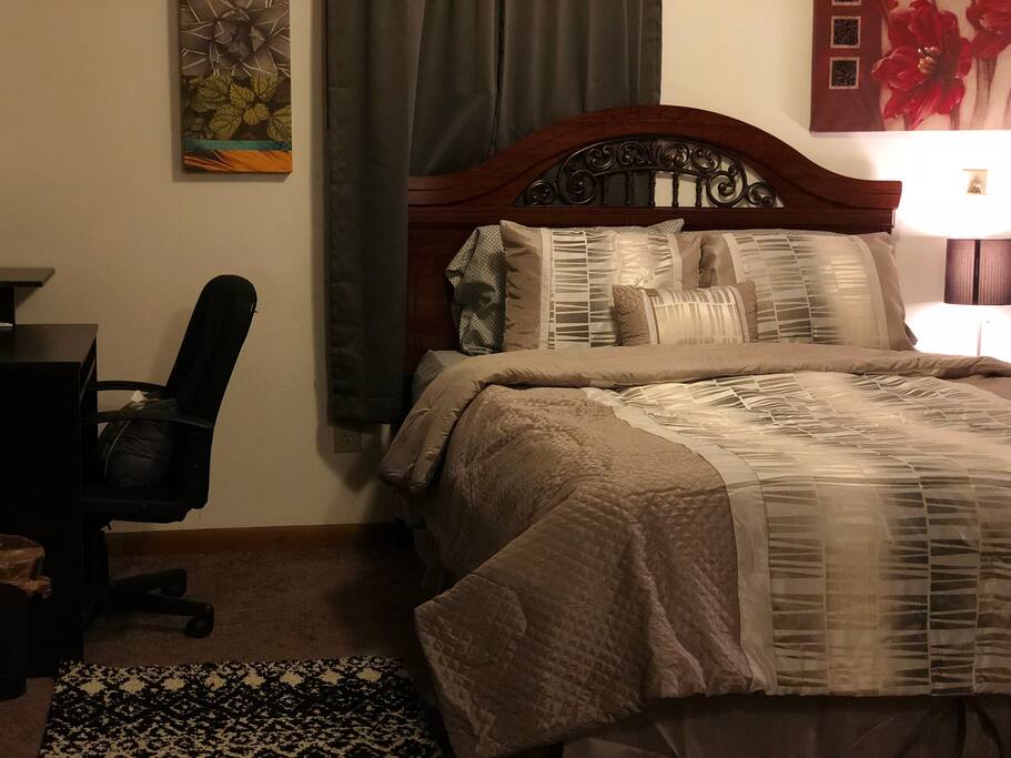 The nice queen mattress has a memory foam top to enjoy a great night sleep