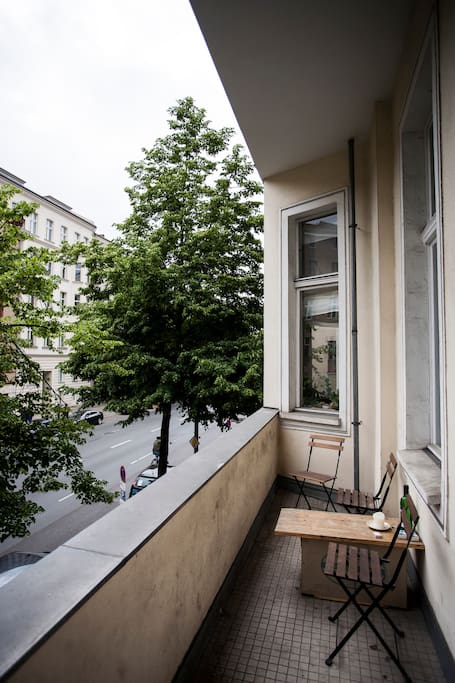 South facing balcony