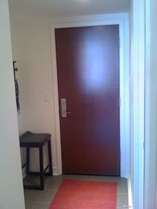 Front door from inside the unit