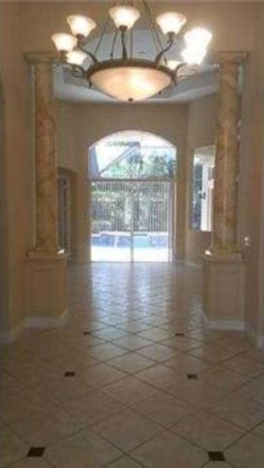 Open home with lots of natural light.