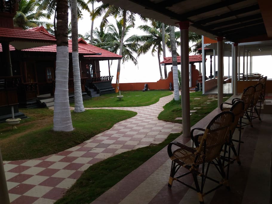 Courtyard - Black Beach Resort,Varkala
