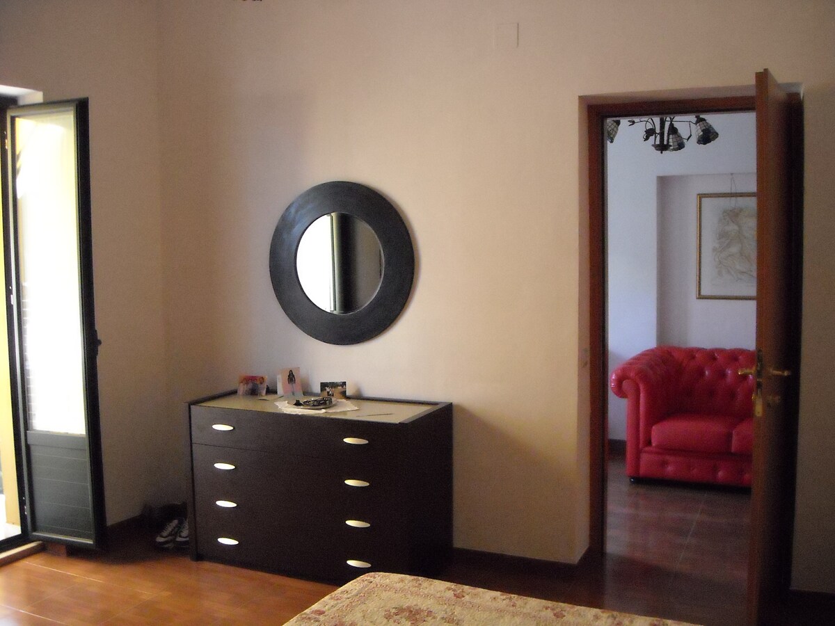 配备双人床的房间