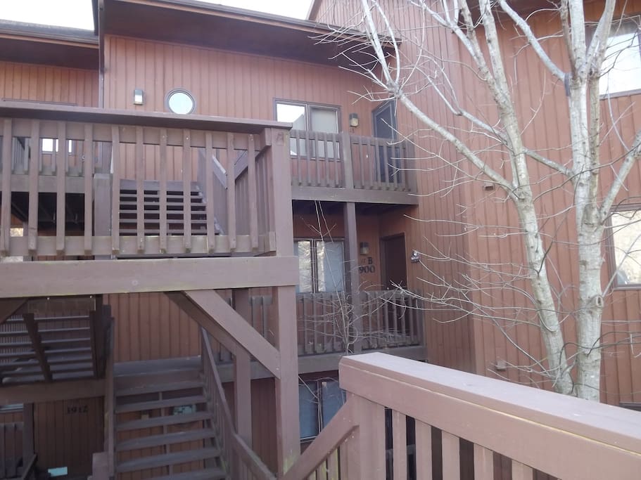 Front entrance of condo