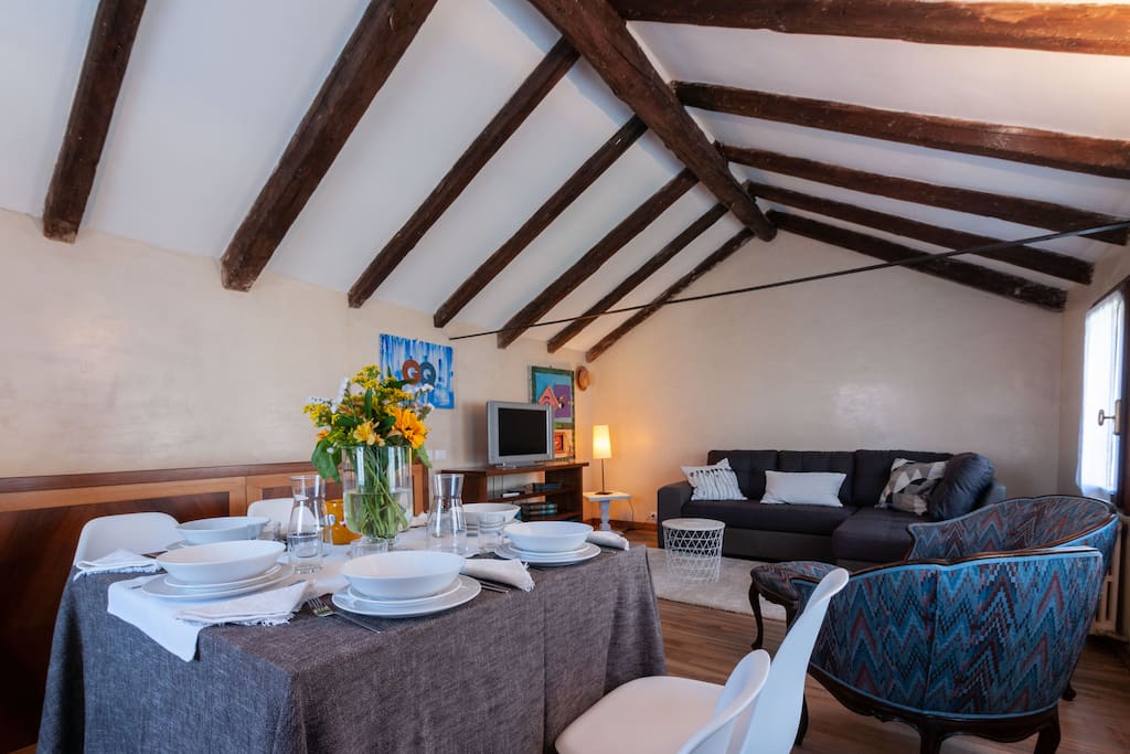 Dining room & living room