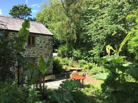 Secluded woodland cottage, close to SW Coast Path