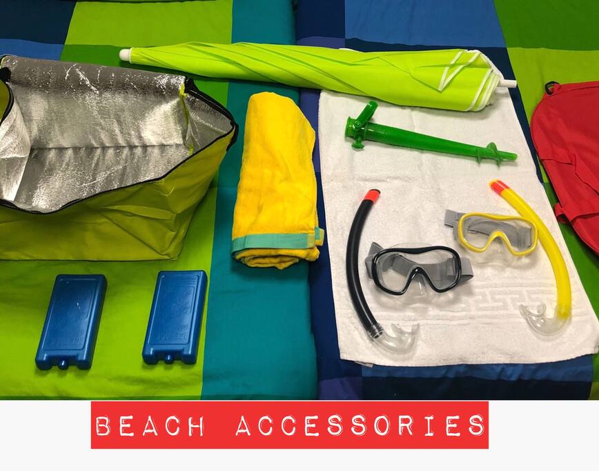 full equip to enjoy the beach