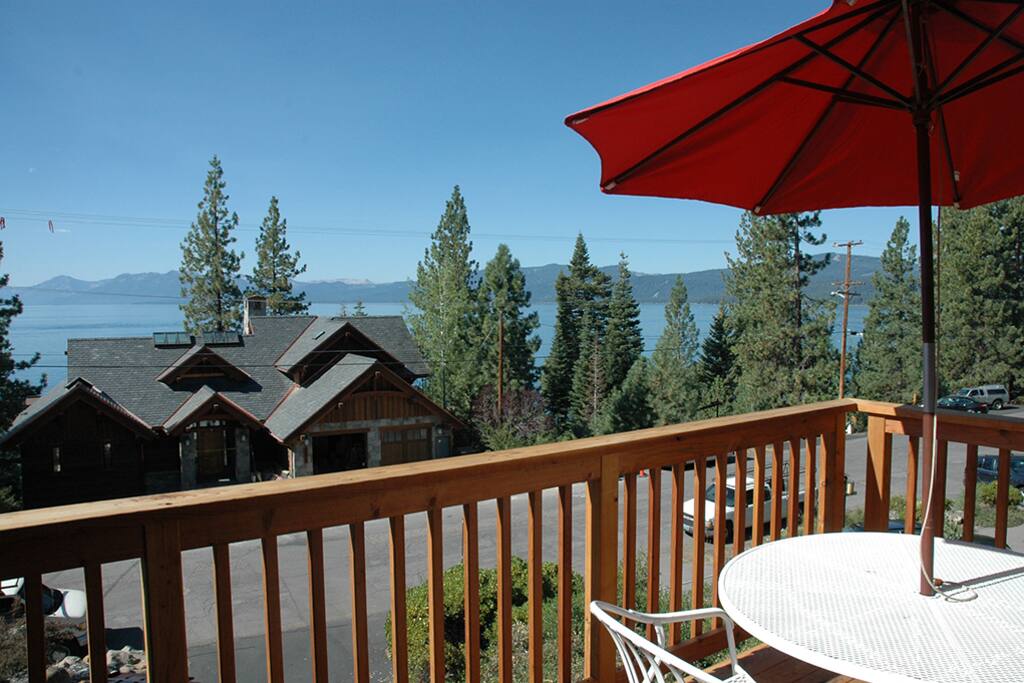 Deck for enjoying the Lake and partial sunsets