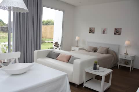 Apartment with   pool and garden