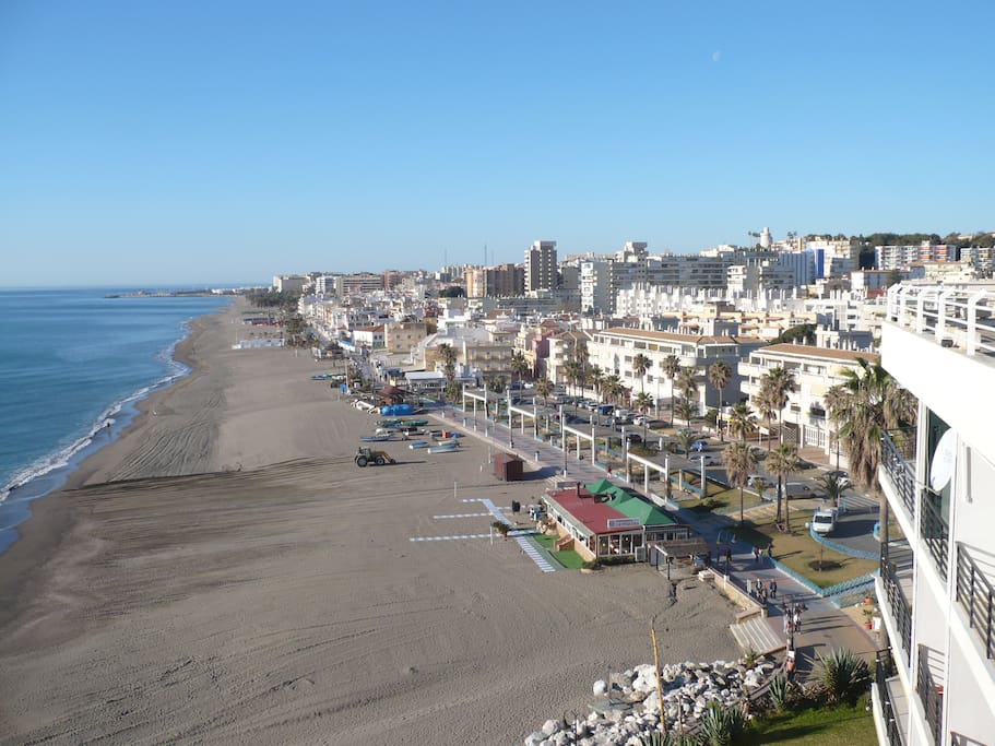 Aussicht auf den Strand Carihuela