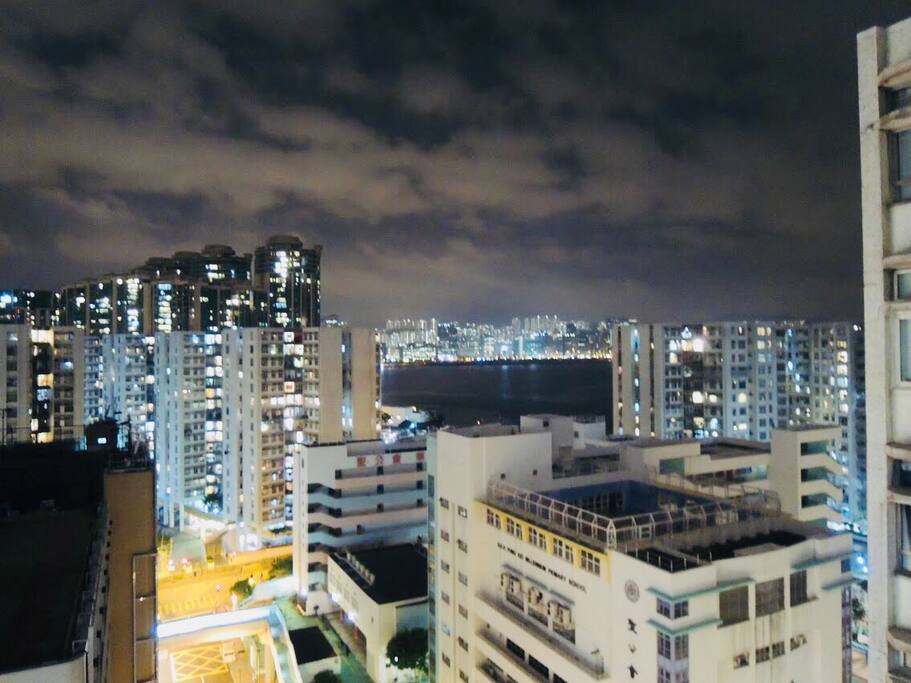 Night view from guest room