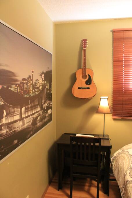 Workspace in bedroom