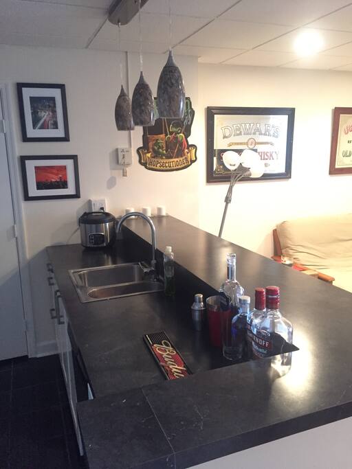 Sink and Bar area