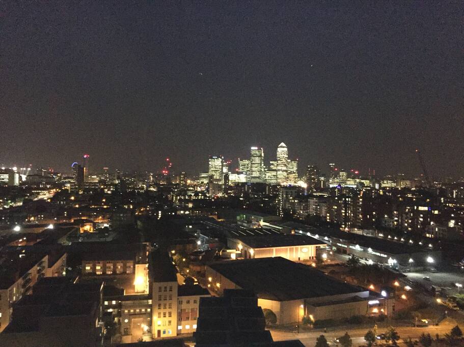View of London from the roof terrace