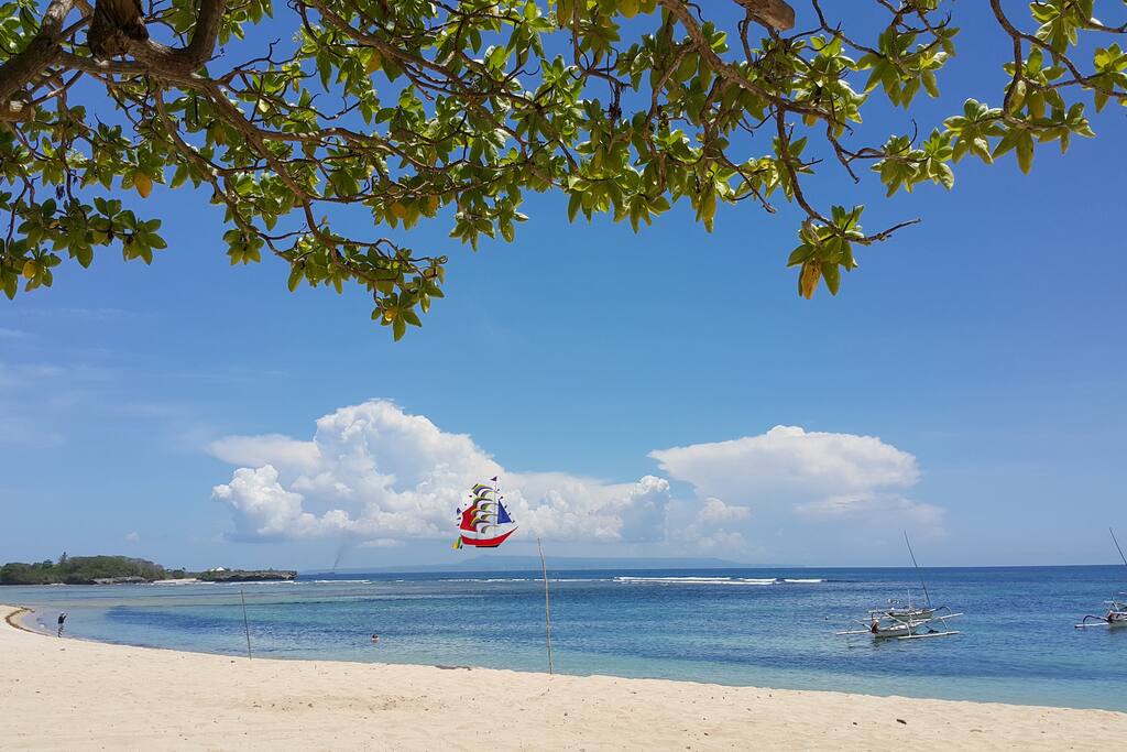 Nusa Dua beach in walking distance, best for relax and safe water