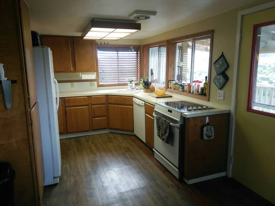 Kitchen has adjacent view