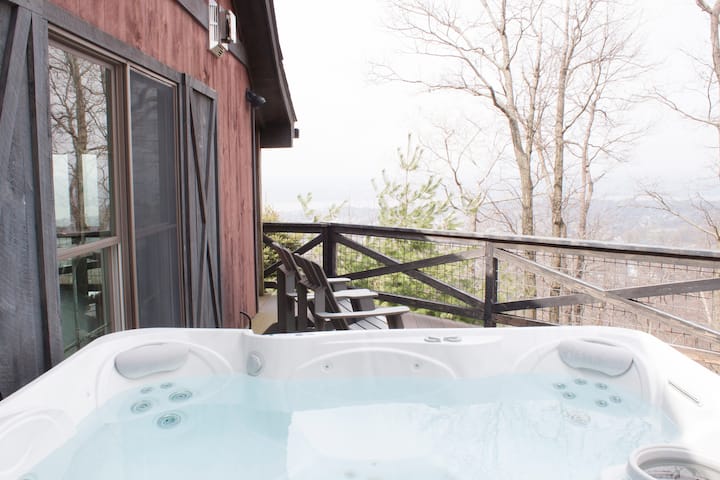 airbnb with a hot spring hot tub