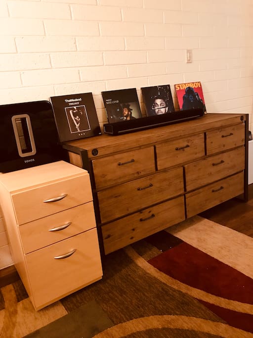 Drawers for Office Supplies on the Right & Dresser for Clothes on Left