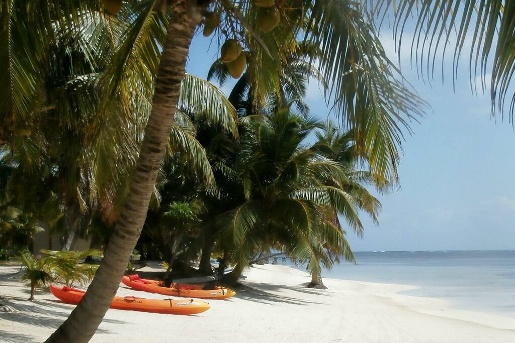 Our beautiful white sandy beach.