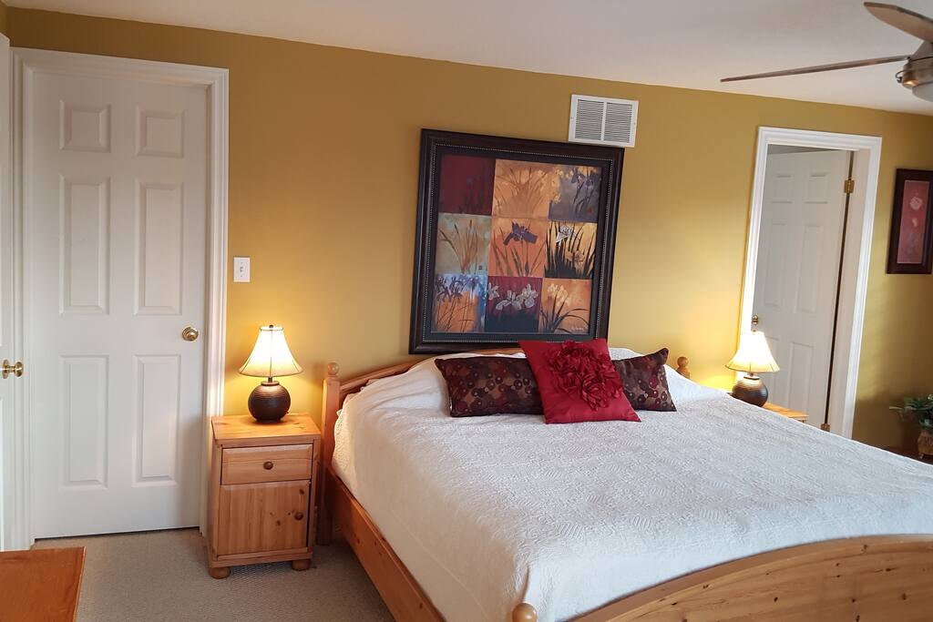 Master bedroom with king