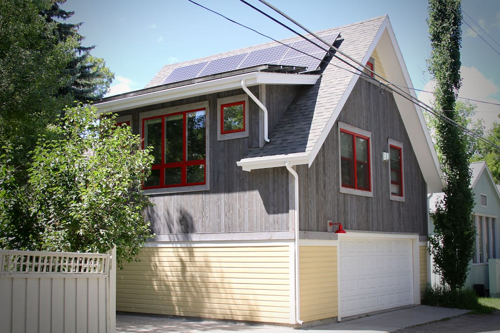 Above detached garage