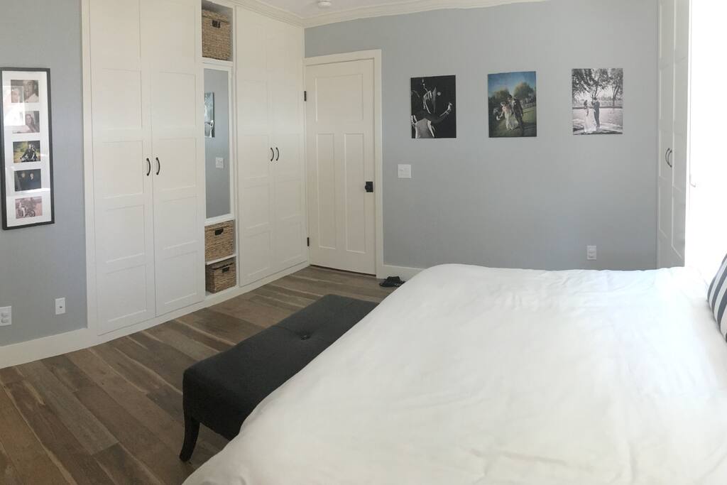 MASTER BEDROOM: Spacious, access to backyard, garden with private bathroom.