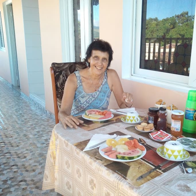 Breakfast on the veranda