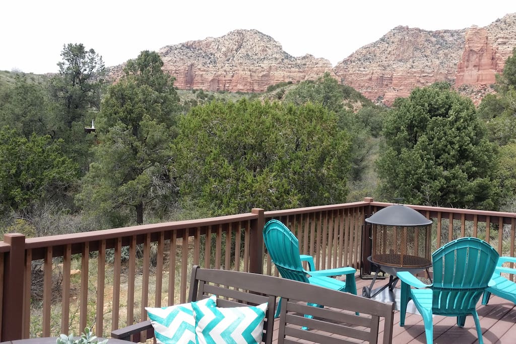 more views to the national forest that backs the property