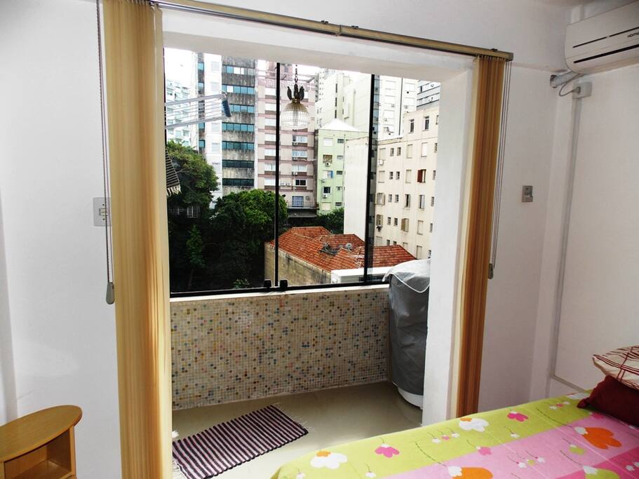 vista externa a partir do quarto casal