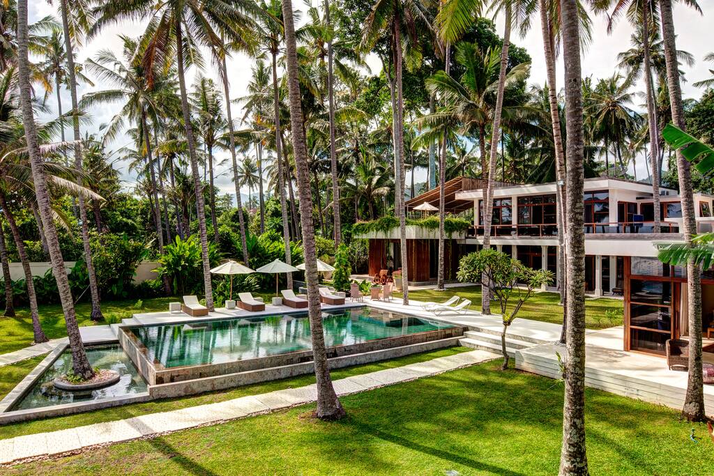 Villa and pool view